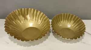 Nouvel arrivage : Ensemble de plateaux et bols de service en aluminium moulé pour fruits secs, idéal pour la maison, la restauration familiale et les hôtels. - Product Image 2