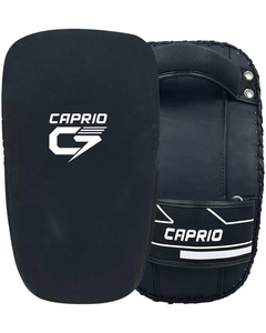 Caprio Custom Black PU & Leather Heavy Duty <b>Kick</b> <b>Shield</b> for Boxing Kickboxing MMA Muay Thai Martial Arts Training - Product Image 5