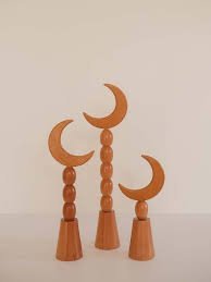 Décoration de table intérieure en métal fait main en forme de croissant de lune pour le Ramadan, petite décoration islamique pour la maison, ornement Eid Mubarak - Product Image 2