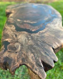 <b>Epoxy</b> Log <b>Coffee</b> <b>Table</b> Live Edge Walnut Burl Wood Resin <b>Table</b> Handmade Rustic Luxury Statement Furniture For Living Room - Product Image 3