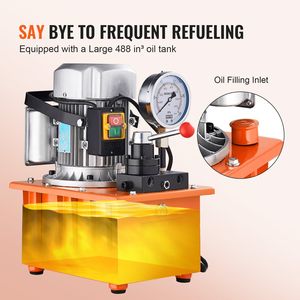 Pompa Idraulica Elettrica 750W 110V con Capacità 488 In3/8L, Valvola Manuale a Doppia Azione, 10000 PSI, Pompe Elettriche - Product Image 4