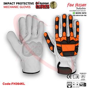 Guantes mecánicos personalizados de protección contra impactos de alta calidad para uso diario 2024 Guantes mecánicos al por mayor Guantes de cuero de Pakistán - Product Image 3
