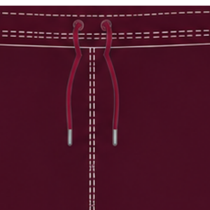 <b>Burgundy</b> White Rugby <b>Shorts</b> Drawstring Elastic Waist Contrast Trim Customized Breathable Training Athletic Team Sportswear - Product Image 6