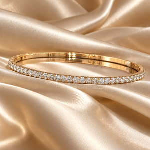 Bracelet tennis de luxe en or jaune 14 carats avec diamants naturels 1,69 CT SI G-H |   Fournisseur en gros de bijoux fins, exportateur, fournisseur mondial - Product Image 4