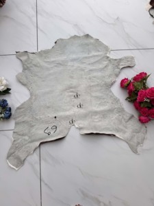 Nouveauté 2026 : Tapis en cuir de vachette brun foncé pour salon, style scandinave bohème, 100 % cuir de vachette naturel - Product Image 3