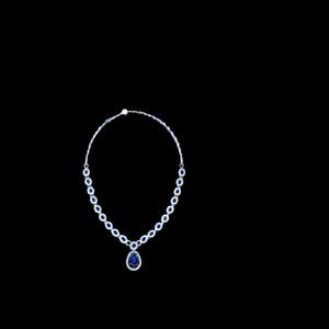 Silver Plated Crystal Diamond Necklace Earrings & Maang <b>Tikka</b> <b>Jewellery</b> Set for Women IJ400ZMO - Product Image 3