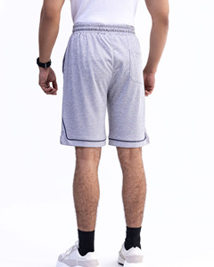 Pantalones Cortos Deportivos Grises para Hombre, Cintura Elástica con Cordón, Casuales, para Gimnasio, Transpirables, Cómodos, para Verano - Product Image 4