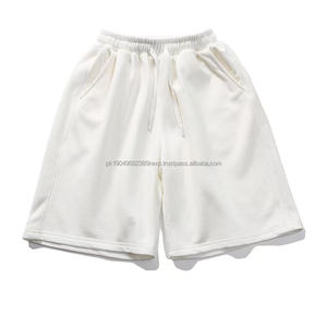 Pantalons cinq quarts pour hommes Shorts de sport respirants en couleur unie Décontracté Ample Grande taille Vêtements pour l'été - Product Image 3