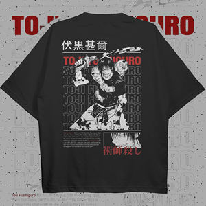Camisetas de Algodón Tejido Suave y Cómodo, Personalizables, Fáciles de Usar, Estilo Toji Fushiguro, Diseño Personalizado, Estilo Urbano, Lavado Desgastado - Product Image 4