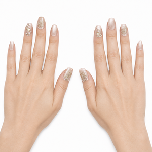 Nuevo China Super Champagne Pearl-Pink Acrylic Finger Design Pre-Designed Luminous Mist - Product Image 4