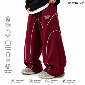 Pantalons de survêtement de haute qualité, marque privée, joggers surdimensionnés, fabricant en gros, pantalons de survêtement en coton premium, usine OEM ODM - Product Image 1