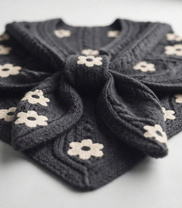 Poncho cape châle tricoté effet cachemire, chaud, à motif écossais, pour femme, en acrylique, style pull cardigan, châles et écharpes - Product Image 6