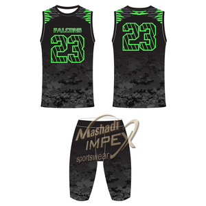 Tenues de Flag Football Enfants FQ Personnalisables Nom d'Équipe Nom de Joueur Séchage Rapide Anti-Transpiration Extérieur Maillots d'Entraînement Sans Manches Shorts Hauts 2026 - Product Image 3