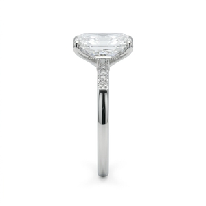 Anillo de Compromiso y Boda Clásico de Oro Blanco de 8K con Diamantes, Certificado IGI, Elegante y Sencillo, con Aspecto Brillante, Regalo para Mujer - Product Image 3