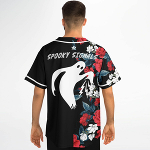 Maillot de baseball SPARKWELL à imprimé floral pour homme, manches courtes, respirant, en polyester, coupe classique, pour toutes les saisons - Product Image 2