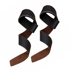 Sangles de musculation en cuir rembourrées antidérapantes réglables personnalisables OEM ODM, design durable, MOQ, unisexe - Product Image 1
