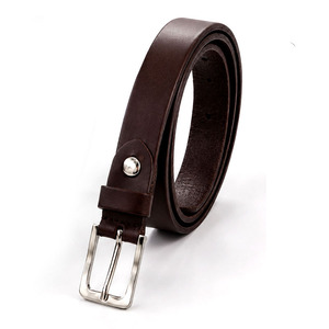 Cinturón de Cuero Genuino Italiano Hecho en Corea, Ancho 23mm, Largo 105cm, Negro/Marrón, Grosor 3mm, Sistema de Correa Reemplazable HN10 - Product Image 4