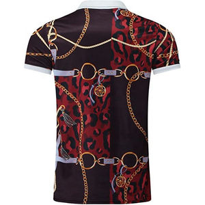 Camiseta Polo de Sublimación 100% Algodón de Última Moda para Hombre, Corte Holgado, Estampada, Precio Accesible, Diseño de Fábrica - Product Image 2