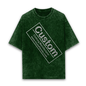 Camiseta de Algodón Lavado Oversize para Hombre, Manga Corta, Cuello Redondo, Color Sólido, Estilo Casual, Vintage, Ecológica, 280g - Product Image 5