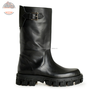 Chaussures de moto de course en cuir pour moto Chopper Boots de qualité supérieure en cuir véritable Bottes Chopper entièrement personnalisées