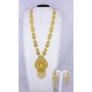 Fournitures de bijouterie Bijoux indiens pour femmes Parure de bijouterie de mariage Dubai plaqué rhodium Vente en gros de boucles d'oreilles dubai en cuivre - Product Image 6