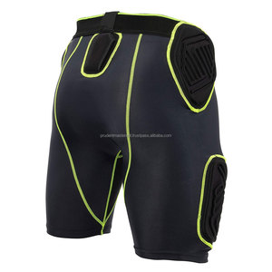 Fajas de fútbol para adultos y jóvenes, pantalones cortos de compresión, faja de fútbol, cadera integrada, muslos acolchados - Product Image 3