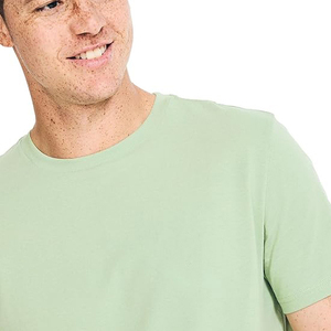 Men's Solid Color Short Sleeve T-<b>Shirt</b> Regular Fit O-Neck 100% Cotton Jersey Knitted Casual Wear - Product Image 3