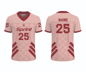 Conjunto de Uniforme de Fútbol Americano Personalizado Unisex Sublimado en Colores de Equipo Disponibles, Malla de Poliéster Completa con Acabado Brillante de Secado Rápido - Product Image 2