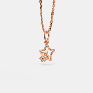 Collar de Diamantes Cultivados en Laboratorio, Redondos y Graduados, en Oro Amarillo de 14K - Product Image 3
