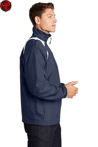 Mens Windbreaker <b>Jacket</b> Quarter Zip Pullover Breathable <b>Lightweight</b> Outdoor Training <b>Jacket</b> Discharge Printing - Product Image 3