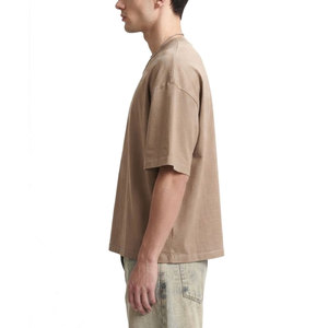 Nouvel Arrivage T-shirt Homme Coupe Boxy en Coton Premium Épais, Tissu Lourd, Coupe Décontractée, Style Streetwear Décontracté pour le Quotidien Moderne - Product Image 3