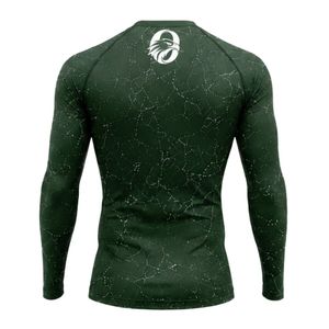 Dark Green Long Sleeve Compression <b>Shirt</b> Athletic Training Gym Workout Breathable Sublimated Performance Sportswear Custom Top - Product Image 2