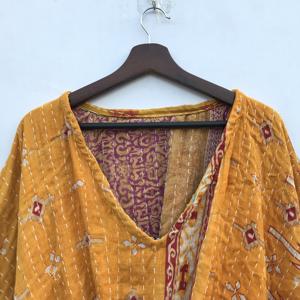 Nouvelle arrivée, robe maxi vintage Kantha, vêtements de plage, robe de chambre Kantha pour femmes - Product Image 3