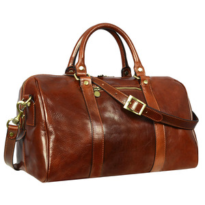 Genuine Leather Duffle Bag <b>Backpack</b> Men Unisex Waterproof Sport Portable Travel Custom Logo Weekend Luggage OEM Polyester Lining - Product Image 3