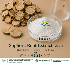 HGO Suministro Directo de Fábrica, Extracto Puro Natural de Raíz de Sófora en Polvo, Grado Alimenticio, Matrina 25% Extraída por Solvente - Product Image 1