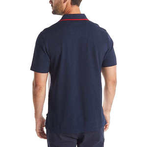 เสื้อเชิ้ตผู้ชายสไตล์ Urban ทรงโอเวอร์ไซส์ ผ้าคอตตอนผสม แขนสั้น ปักโลโก้ด้านหน้าตามสั่ง ระบายอากาศได้ดี น้ำหนัก 200 กรัม สตรีทแวร์ลำลองสำหรับฤดูร้อน - Product Image 3