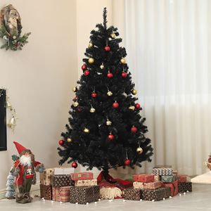 Albero di Natale Artificiale Bianco Non Illuminato da 2,1 m con 1000 Punte di Rami, Apertura Automatica e Base in Acciaio Nera, Pre-Illuminato per Decorazioni Natalizie - Product Image 2