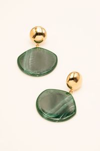 Boucles d'oreilles à clipser classiques en résine florale avec fleurs séchées pour femmes H a CRAFT, pour les occasions de fête - Product Image 4