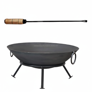 <b>Large</b> Metal Firepit Outdoor Fire Bowl - Product Image 4