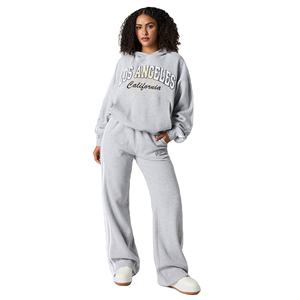 Ensemble de jogging pour femme, motif uni, streetwear, vêtements d'hiver pour tous les jours, personnalisable - Product Image 1