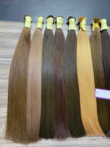 Cabello Humano Virgen Remy de Color, 100g, Grado Remy, Cutícula Alineada, Doble Trama, Vietnamita, para Extensiones de Cabello y Pelucas, Decolorado - Product Image 4