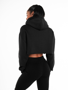 ladies cropped <b>hoodie</b> <b>long</b> sleeve oversized sweatshirt <b>women</b> cropped <b>hoodie</b> drawstring cotton <b>hoodie</b> ladies cropped <b>hoodie</b> - Product Image 5