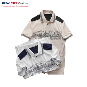 เสื้อยืดใช้ได้ทั้งชายและหญิงเสื้อโปโลธรรมดาพิมพ์ลายดิจิทัลพิมพ์พิมพ์โลโก้ตามสั่ง - Product Image 2