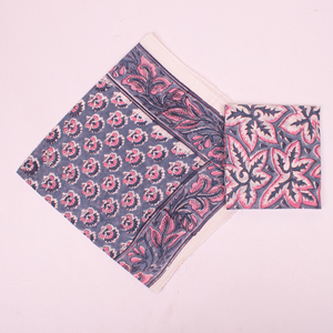 Écharpe carrée en coton à motifs floraux tendance, bandana multifonctionnel, printemps été, rose, violet, bandana à motifs - Product Image 3