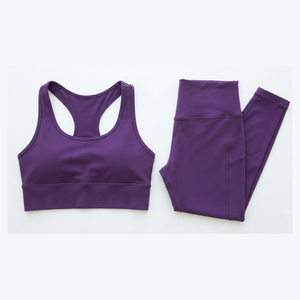 Professional Customized Ladies Breathable Sports Leggings Short Workout Yoga Set Casual Style for Work Made in Pakistan for Gym - Product Image 1