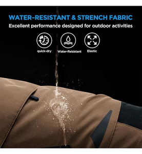 Shorts décontractés pour hommes en molleton 100 % coton, coupe classique, taille haute élastique, anti-plis, multi-poches, couleur personnalisée brodée - Product Image 3