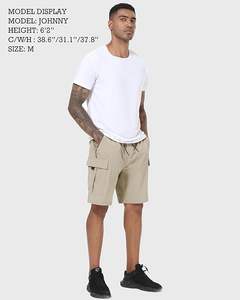 กางเกงขาสั้นคาร์โก้ผู้ชาย แห้งเร็ว น้ำหนักเบา ยืดหยุ่นได้ เหมาะสำหรับเดินป่า มี 5 กระเป๋า ไม่มีซับใน - Product Image 3