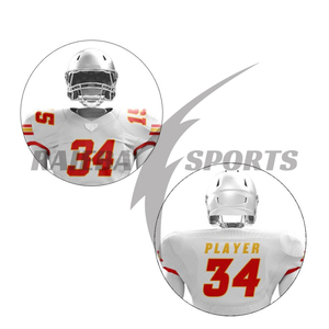 Uniformes Personalizados de Fútbol Americano para Equipos, Conjuntos de Fútbol Americano con Número de Jugador Personalizado, Impresión por Sublimación, Transpirables, para Partidos - Product Image 5