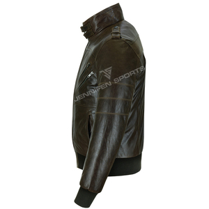 Chaqueta de Motociclista de Cuero para Hombre, Chaqueta de Motociclista con Protección Blindada CE, Chaqueta de Carreras, Servicio OEM - Product Image 2