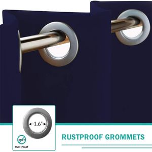 50 pollici X 84 in blu marino per esterni tende impermeabili per la Privacy del portico con pannello superiore e inferiore 1 - Product Image 3